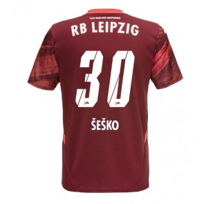 Billiga RB Leipzig Benjamin Sesko #30 Bortatröja 2024-25 Kortärmad